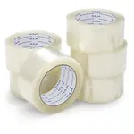 6 x Tichá lepicí PP páska 48mm, návin 66m, průmyslová, průhledná, tloušťka 60µm | RAJA