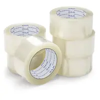 6 x Tichá lepicí PP páska 48mm, návin 66m, průmyslová, průhledná, tloušťka 60µm | RAJA