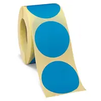 Samolepicí, značkovací kolečka Ø 20mm, modrá, 500ks na roli