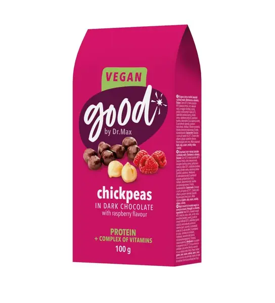 Dr. Max Protein Snack Chickpeas cizrna v hořké čokoládě 100 g