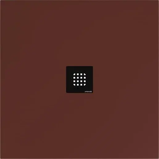 Sprchová vanička štvorcová Polysan Flexia 90x90 cm liaty mramor hnedá 71546.71