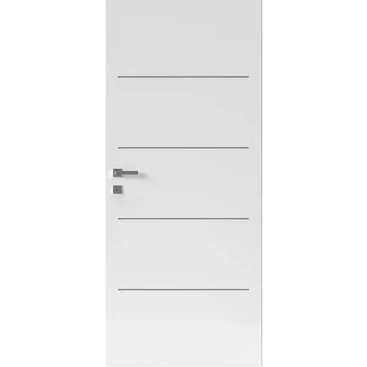 Interiérové dvere Naturel Ibiza alu pravé 70 cm biele IBIZAALUCPLB70P