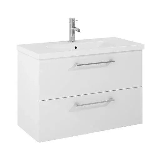 Kúpeľňová skrinka pod umývadlo Jika Ponta 80x53x38,6 cm biela H40J5244025001