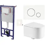 Závesný WC set do ľahkých stien / predstenová SAT SIKOSSREX7270K