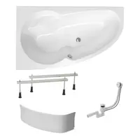 Asymetrická vaňa Laguna Luiza 150x95 cm akrylát ľavá SIKOLU1500LANP