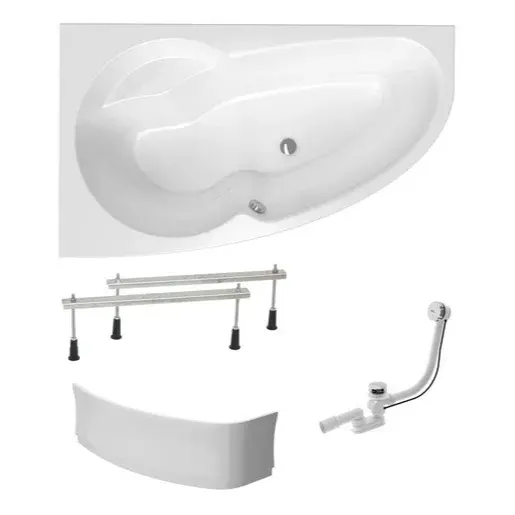 Asymetrická vaňa Laguna Luiza 150x95 cm akrylát ľavá SIKOLU1500LANP