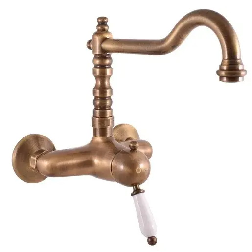 RAV SLEZÁK Labe drezová batéria s otočným ramienkom 150 mm stará mosadz l502.5/28sm L502.528SM