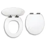 Wc doska Novaservis z dreva v bielej farbe WC/SOFTMUSLELY