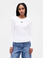 GAP Dámské Žebrované tričko s logem 805668-00 Velikost: L