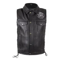 Kožená moto vesta W-TEC Highstake Black 4XL
