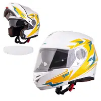 Výklopná přilba W-TEC Vexamo PP Graphic s Pinlock® fólií White Graphic XL (61-62)