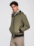 Ombre Men's lightweight jacket with hood and mesh lining
