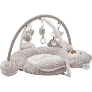 PLAYTO MEDVÍDEK Hrací deka s melodií, šedá, velikost