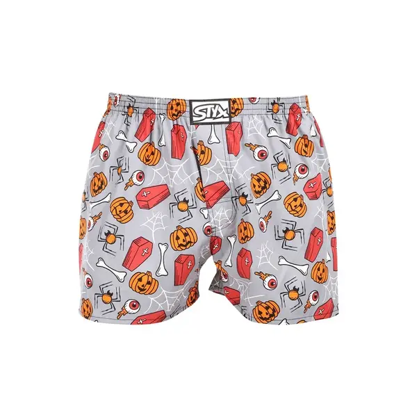 Styx Pánské trenky art klasická guma Halloween rakve (A1752) M
