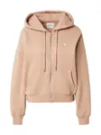 Abercrombie & Fitch Tepláková bunda  svetlohnedá