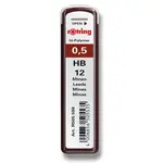 Tuhy Rotring, 12 ks - 0,5 mm, HB