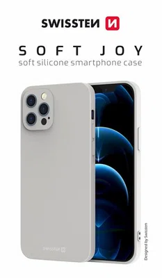 Zadní kryt Swissten Soft Joy pro Apple iPhone 13 Pro, kamenně šedá