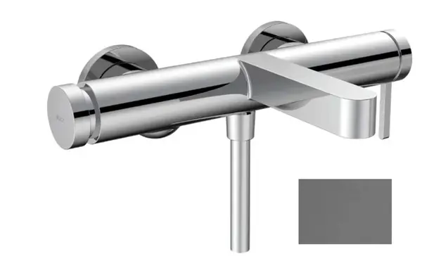 Hansgrohe Finoris - Vanová baterie, kartáčovaný černý chrom 76420340