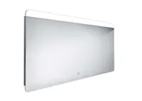 Nimco Zrcadla - Zrcadlo s LED osvětlením, 140x70 cm, dotykový senzor, hliník ZP 23008V
