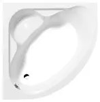 Polysan Vany - Rohová vana NILA, 120x120x41 cm, bílá 10111