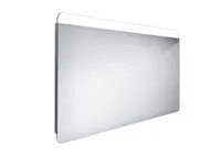 Nimco Zrcadla - Zrcadlo s LED osvětlením, 120x70 cm, hliník ZP 23006