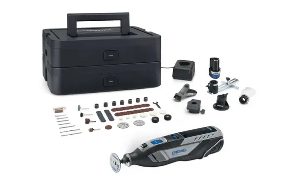 DREMEL - 12V AKU multifunkční nástroj, s příslušenstvím, 2x aku 2,0 Ah Li-Ion, nabíječka F0138250JF