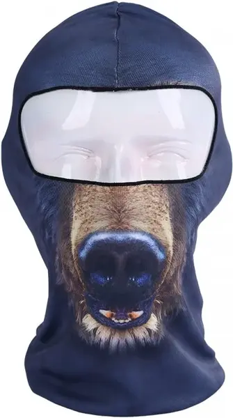 Unisex lyžařská kukla medvěd bb-01