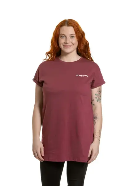 Meatfly dámské šaty Senna Dark Wine | Červená | Velikost L | 100% bavlna