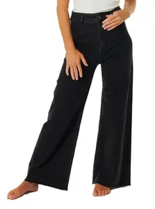Rip curl dámské kalhoty Holiday Denim Washed Black | Černá | Velikost 28