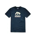 Etnies pánské triko Icon E Ss Tee Navy | Modrá | Velikost XL