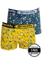 Meatfly pánské boxerky Balboa Boxershorts Double Pack Jamm | Žlutá | Velikost M
