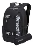 Meatfly batoh Basejumper Black 22 L + PENÁL ZDARMA | Černá | Objem 22 L