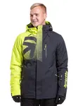 Pánská snb & ski bunda meatfly shader černá/limetková s