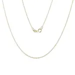 Zlatý dámský řetízek rolo 25 v délce 50 cm KLENOTA