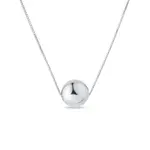Náhrdelník z bílého zlata s 6mm kuličkou KLENOTA