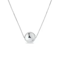 Náhrdelník z bílého zlata s 6mm kuličkou KLENOTA