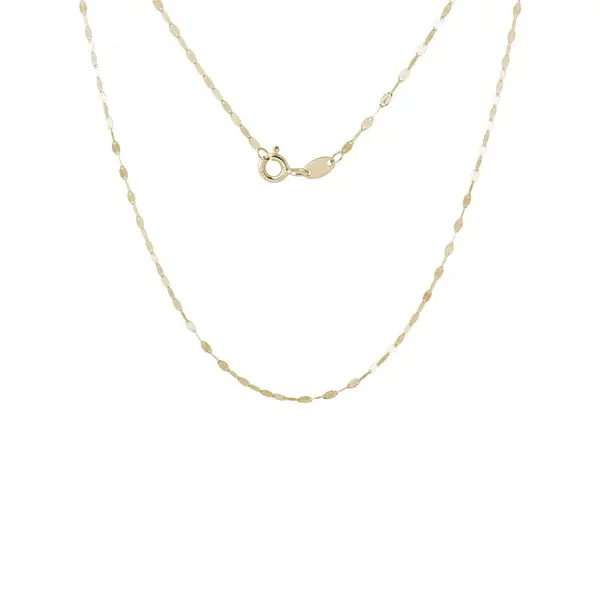 Retiazka typu Lip Chain v dĺžke 45 cm zo žltého 14k zlata KLENOTA