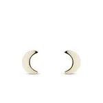Zlaté náušnice v tvare mesiaca KLENOTA
