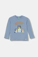 Dětské bavlněné tričko s dlouhým rukávem United Colors of Benetton