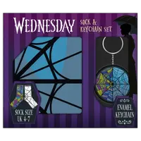 Wednesday dárkový set klíčenka/ponožky