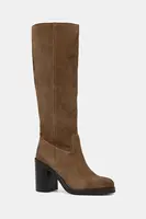 Semišové boty Aldo AGRAEWEN dámské, hnědá barva, na podpatku, 14115059