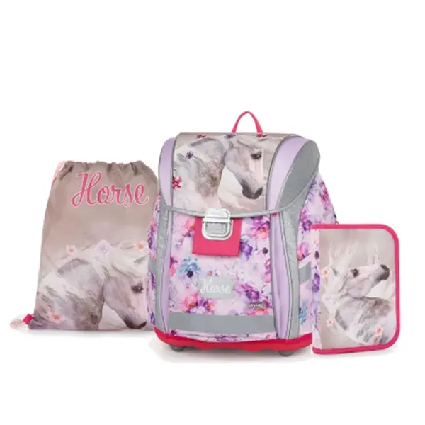 Školní set 3ks Premium Light - kůň romantic
