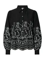 YAS Blúzka 'YASLUMA'  čierna / biela