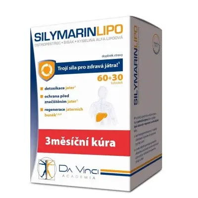 SILYMARIN LIPO Da Vinci Academia tob.60+30 ZDARMA