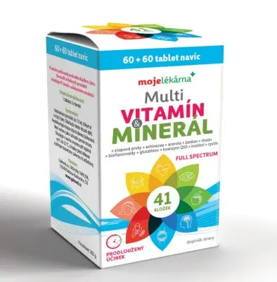 Multivitamín Minerál tbl.60+60 Moje lékárna