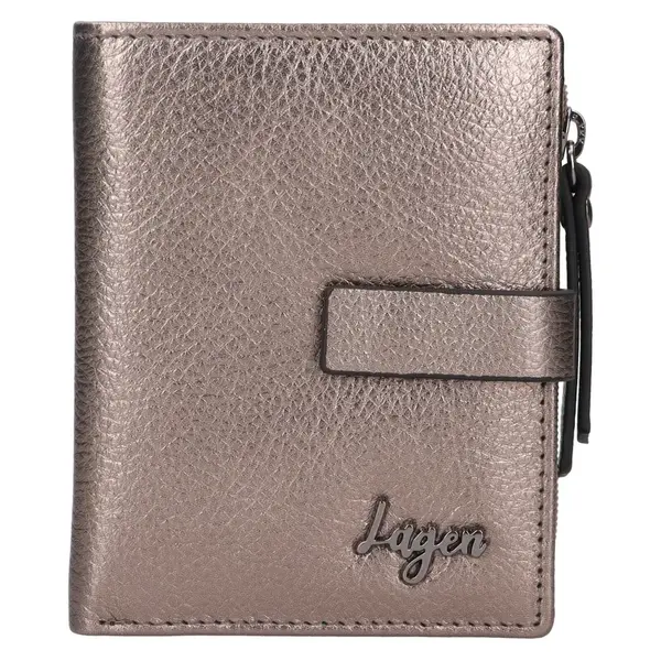 Dámska kožená peňaženka Lagen Sigrid - strieborná