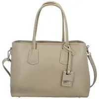 Elegantní dámská kožená kabelka do ruky Selina, taupe