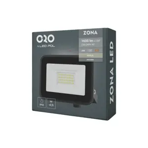 Reflektor LED ORO ZONA, 20W, 1600 lm, NW-B
