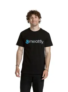 Meatfly pánské tričko Joe Grey / Black | Černá | Velikost M | 100% bavlna