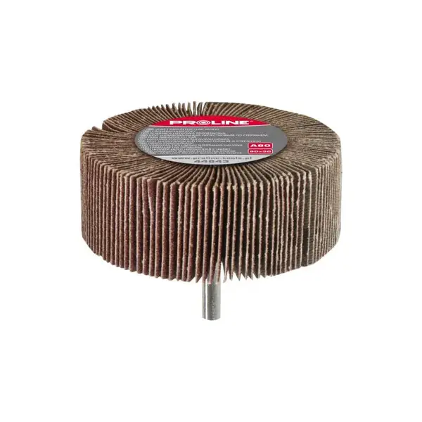 Kotouč lamelový brusný, 60 x 30 mm, Ø 6 mm, P40, na stopce, PROLINE